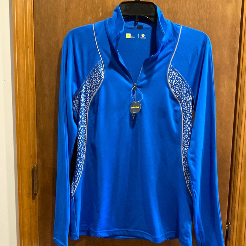 Reflective Half Zip Athletic Jacket w Tags